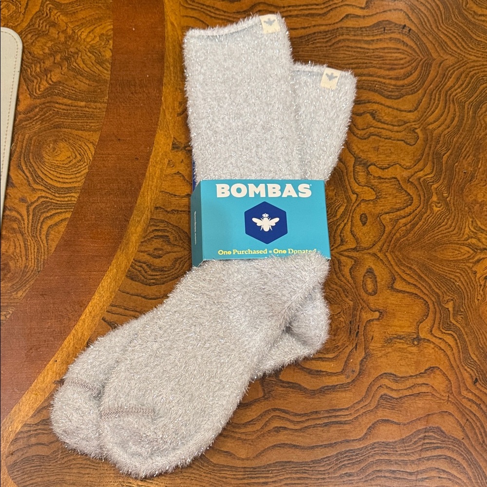 Bombas Soft Gray Cozy Socks